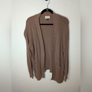 Universal Thread Women's Brown Knit Cardigan